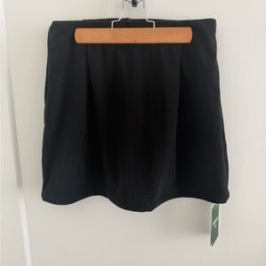 HALARA Black Corduroy Mini Skirt